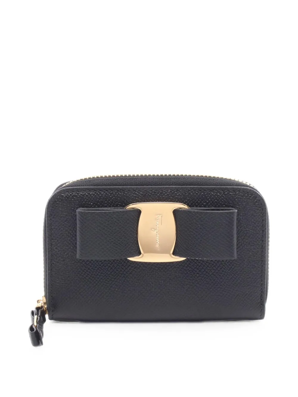 Ferragamo Pre-Owned 2020s Vara ribbon coin purse - Nero