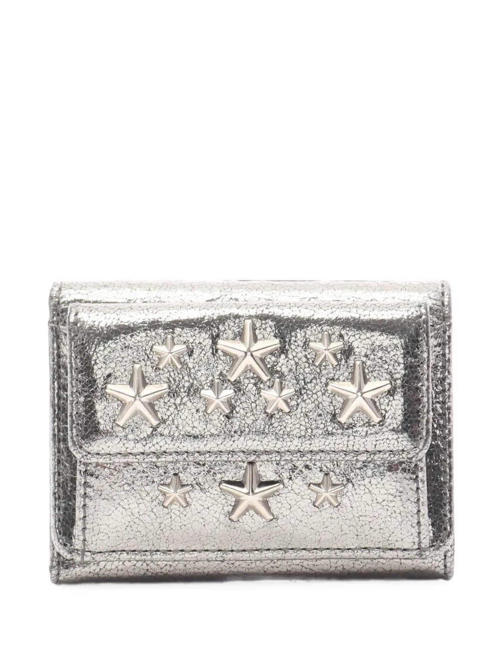 Jimmy Choo Pre-Owned 2010s Nemo star-stud trifold wallet - Silber