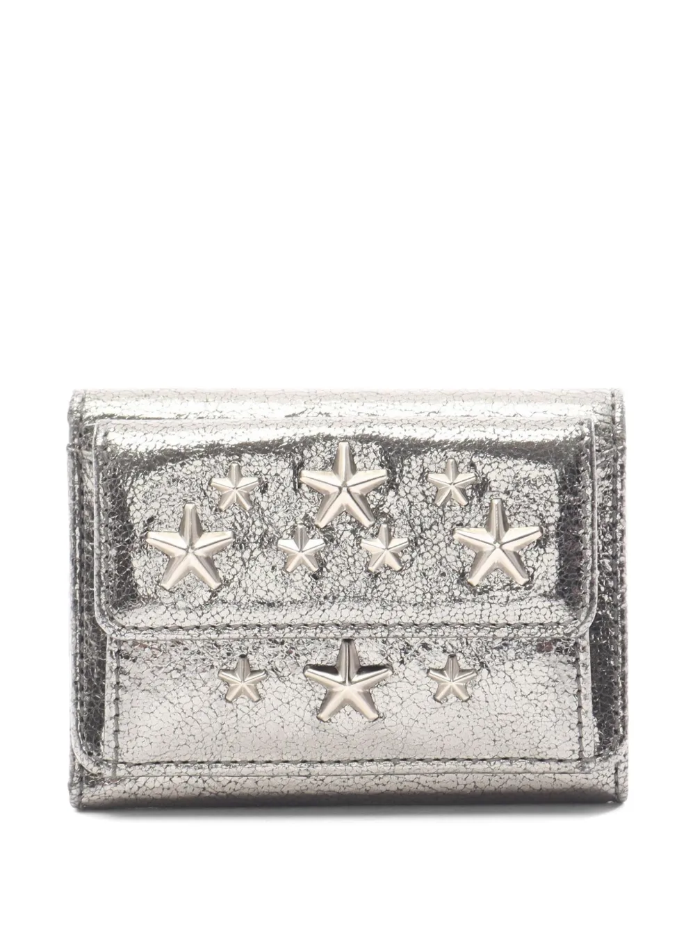 Jimmy Choo Pre-Owned 2010s Nemo star-stud trifold wallet - Silber
