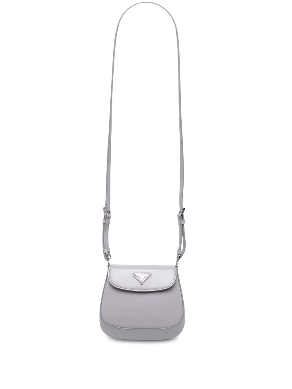 Prada Pre-Owned 2013-2026 Mini Brushed Leather Cleo Flap crossbody bag - Viola