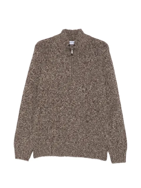 Gran Sasso quarter-zip melange sweater