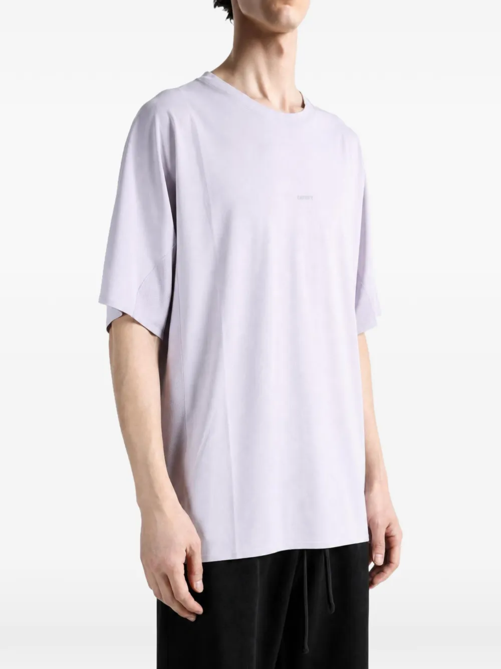 Satisfy AuraLite UV logo-print T-shirt Paars