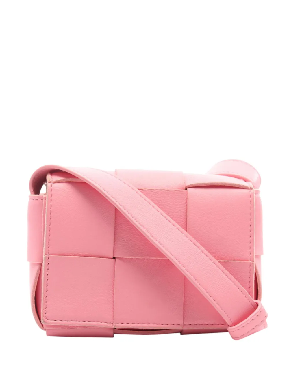 Bottega Veneta Pre-Owned 2012-2026 Candy Nappa Intrecciato Cassette crossbody bag - Rosa
