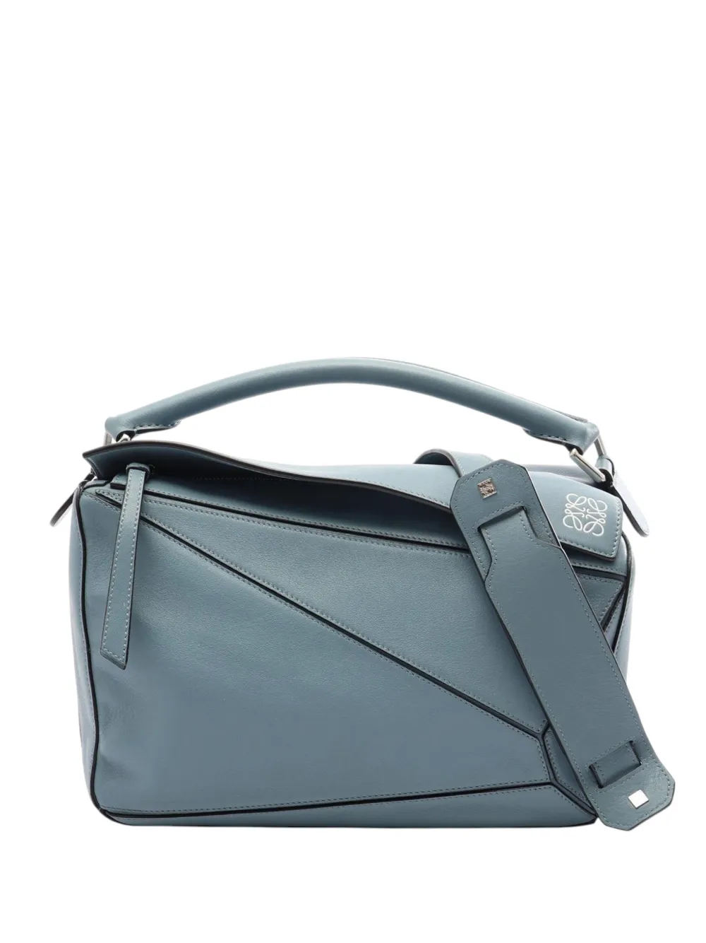 Loewe Pre-Owned 2010-2026 Medium Calfskin Puzzle satchel - Blau