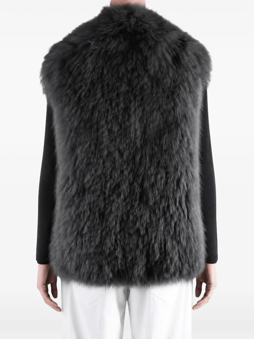 Yves Salomon shearling gilet Grijs