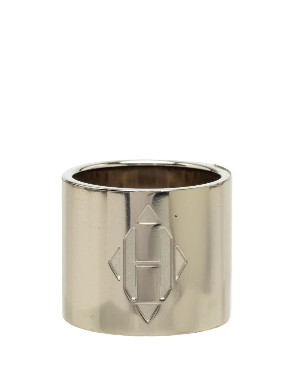 Hermès Pre-Owned 1990-2000 Palladium Plated H Diamant Ring scarf rings - Silber