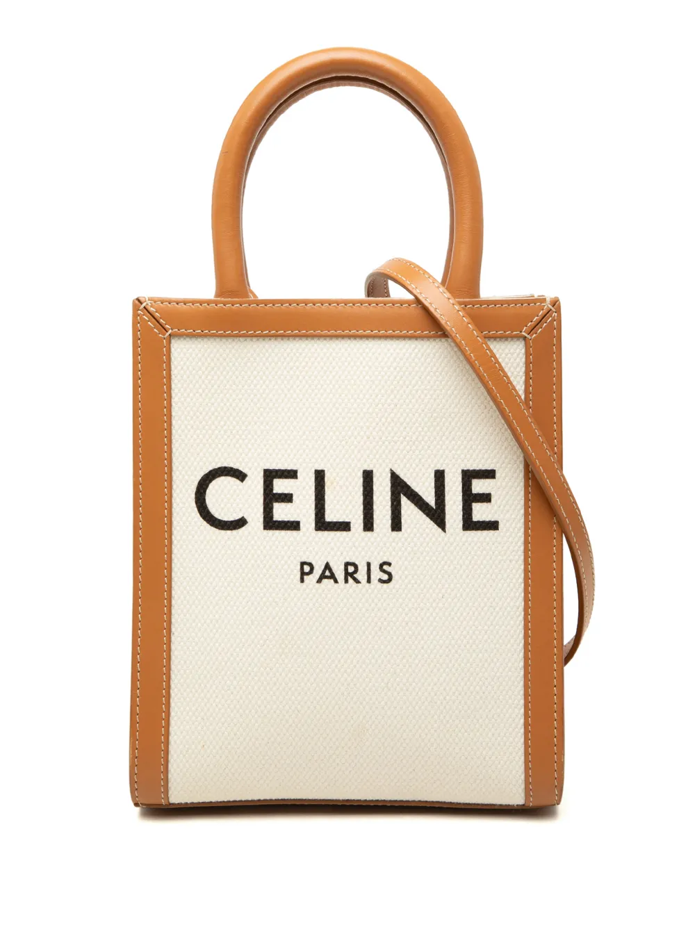 Celine Pre-Owned mini sac à bandoulière Vertical Cabas (2020) - Marron