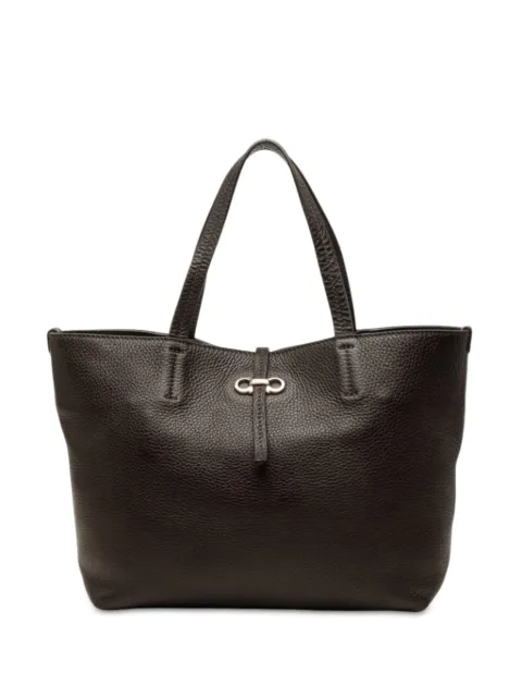 Ferragamo Pre-Owned 2010-2026 Pebbled Calfskin Gancini Bice handbag