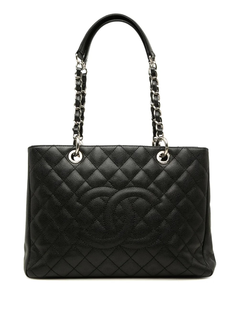 CHANEL Pre-Owned 2010-2011 Caviar Grand Shopping tote bag - Nero