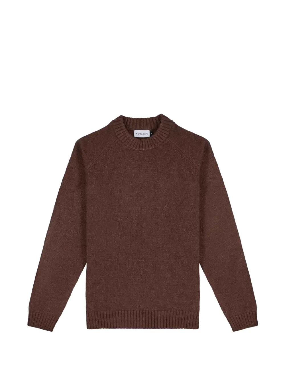 NOWADAYS raglan-sleeve crew-neck sweater - Marron NOWADAYS raglan-sleeve crew-neck sweater - Marron