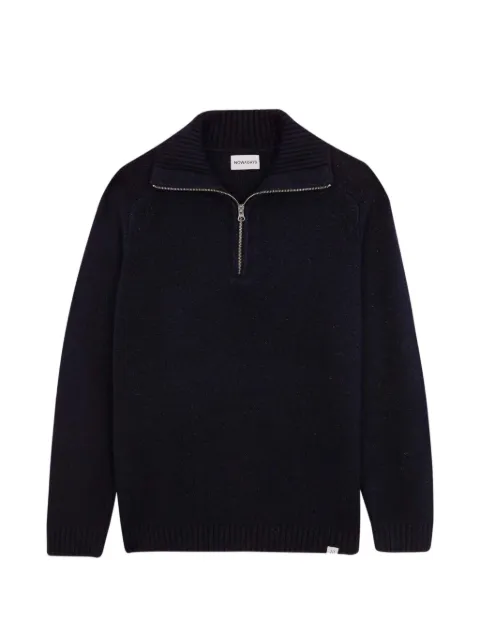 NOWADAYS quarter-zip knitted sweater