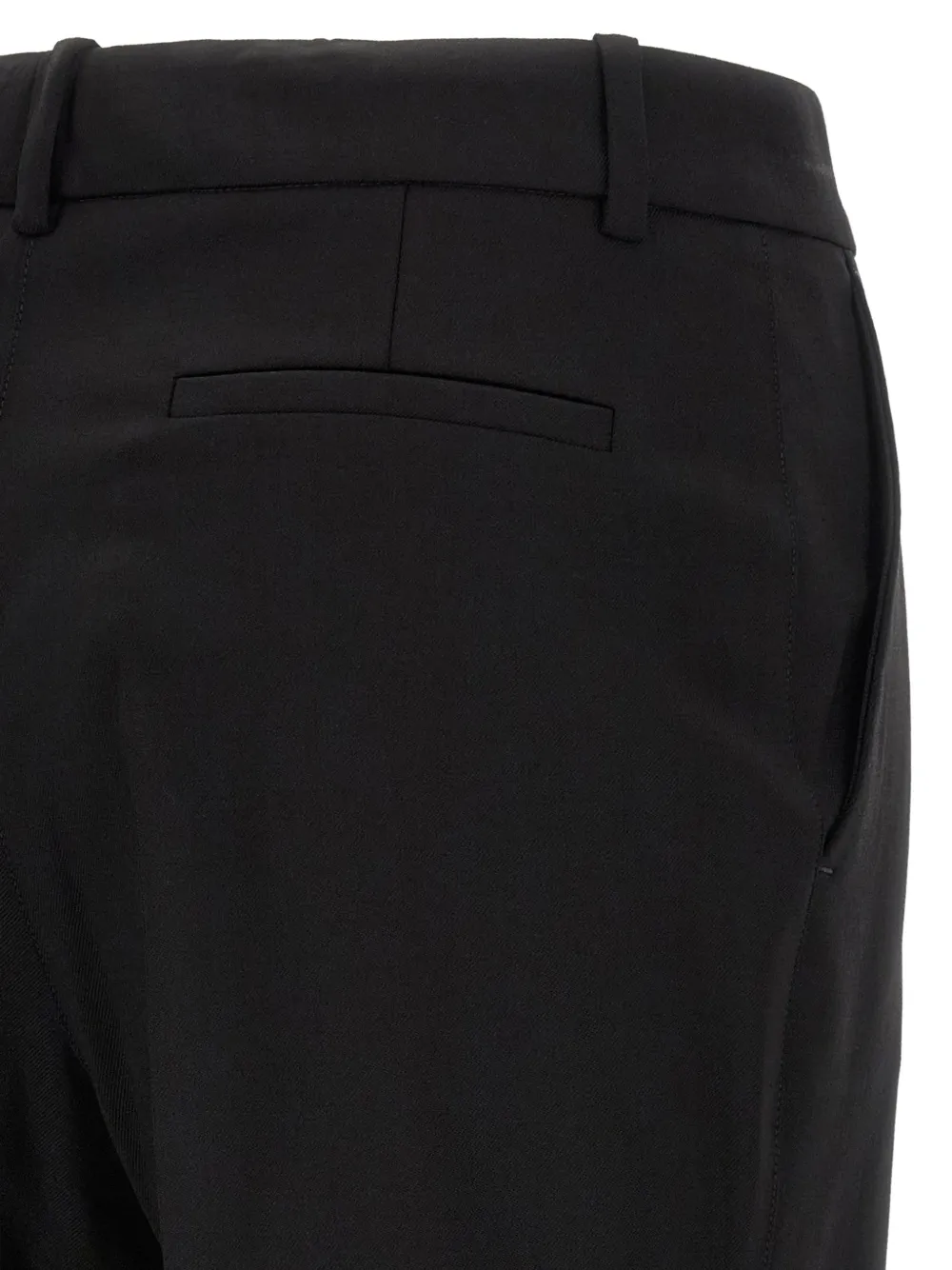 P.A.R.O.S.H. Liliuxy26 broek met rechte pijpen Zwart