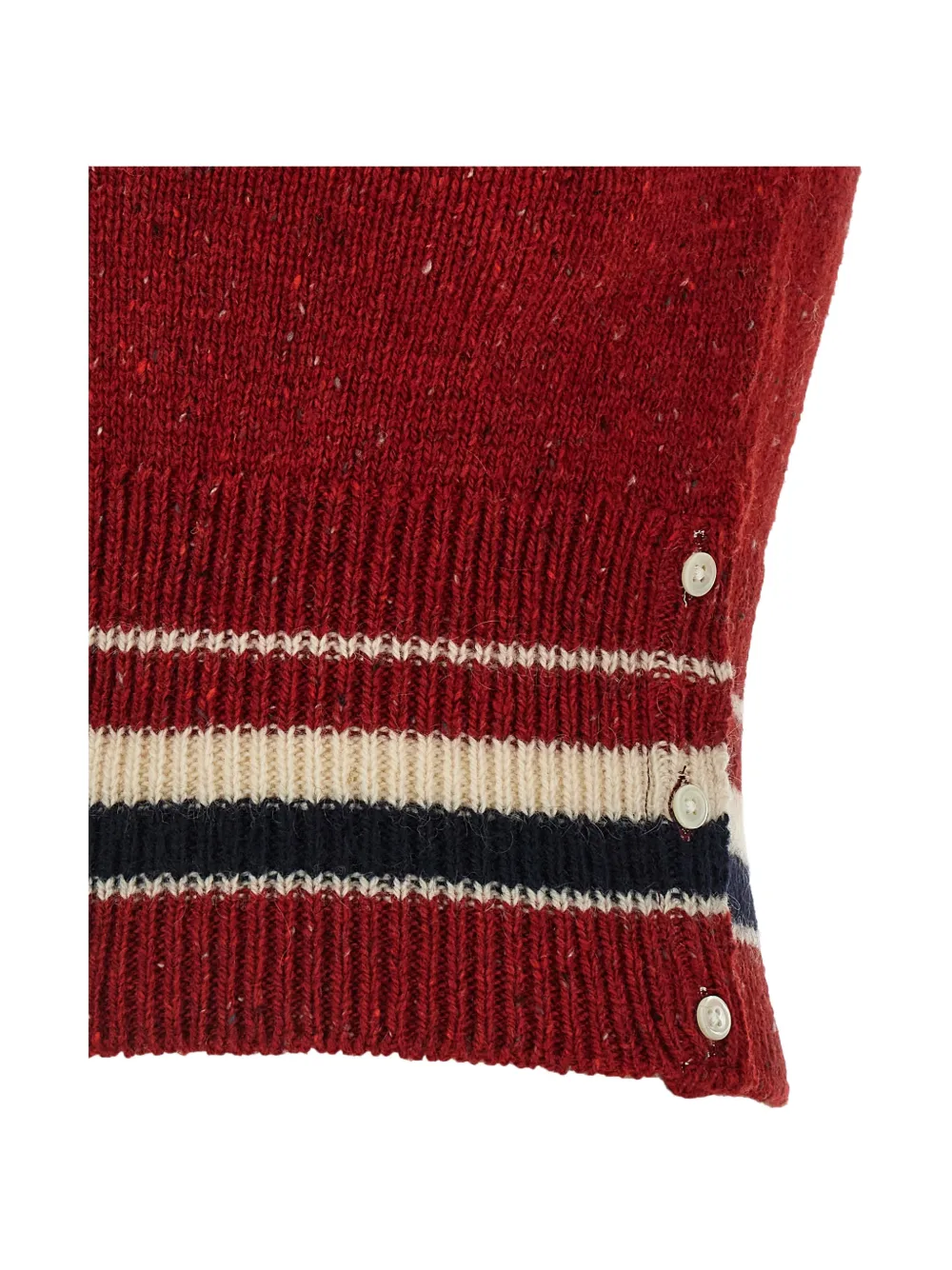 Thom Browne Hector intarsia-gebreide top Rood
