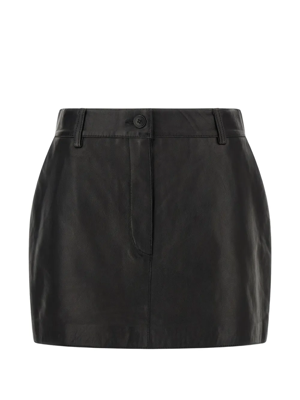 P.A.R.O.S.H. Maciock26 leather mini skirt - Noir