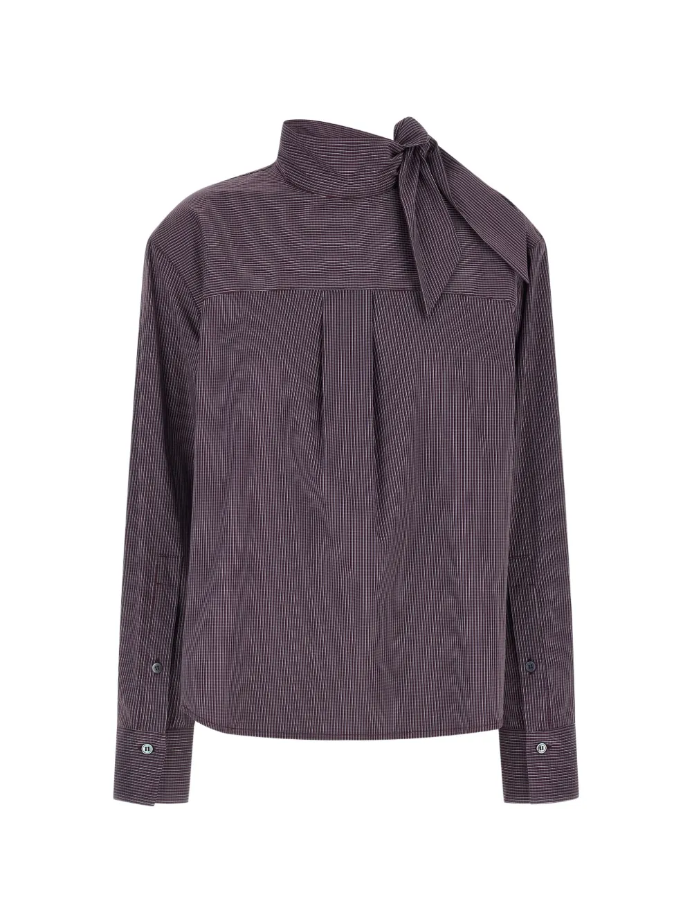 Tela Zafrina micro-check blouse