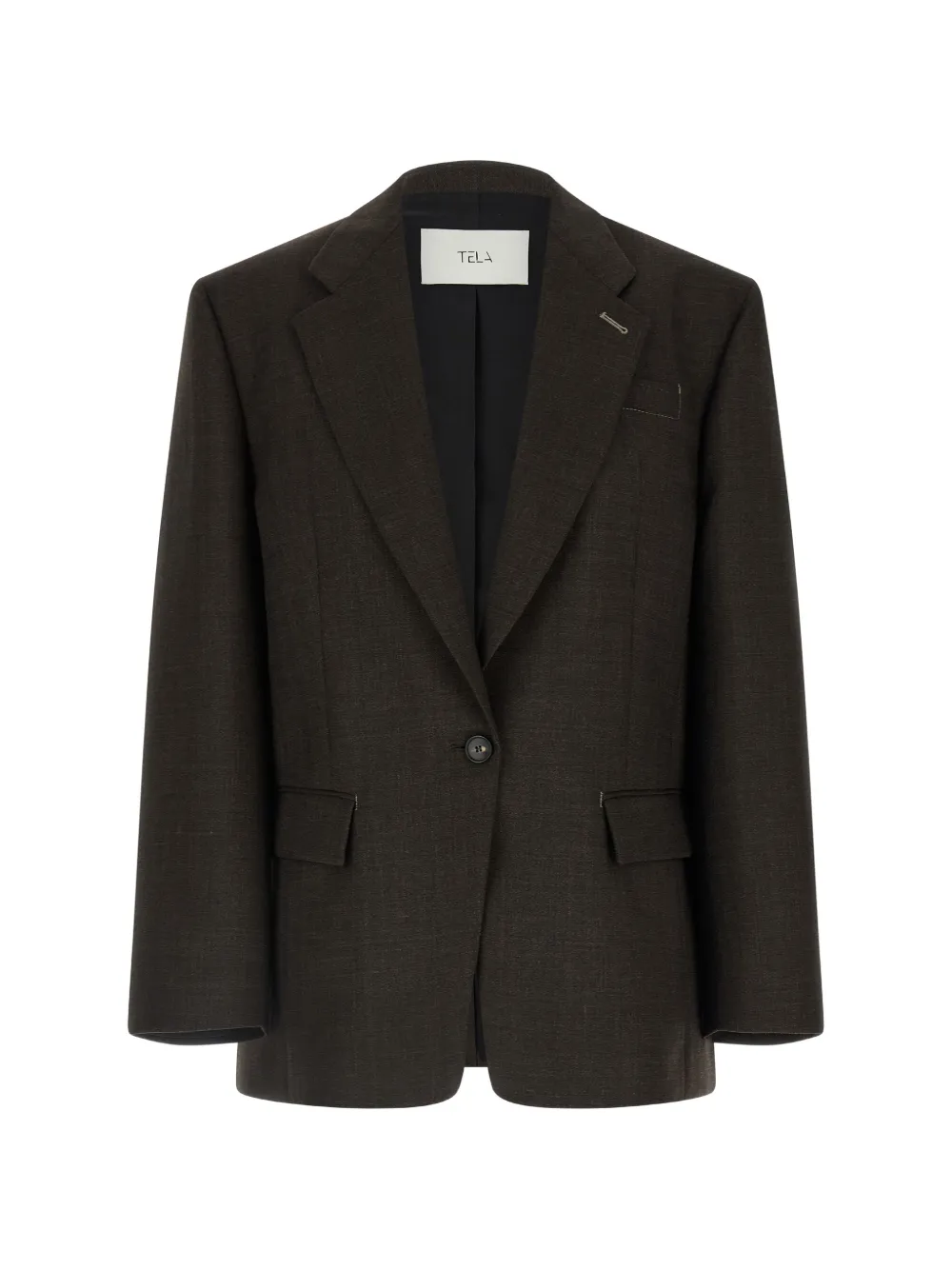 Tela Miranda single-breasted blazer - Marron Tela Miranda single-breasted blazer - Marron
