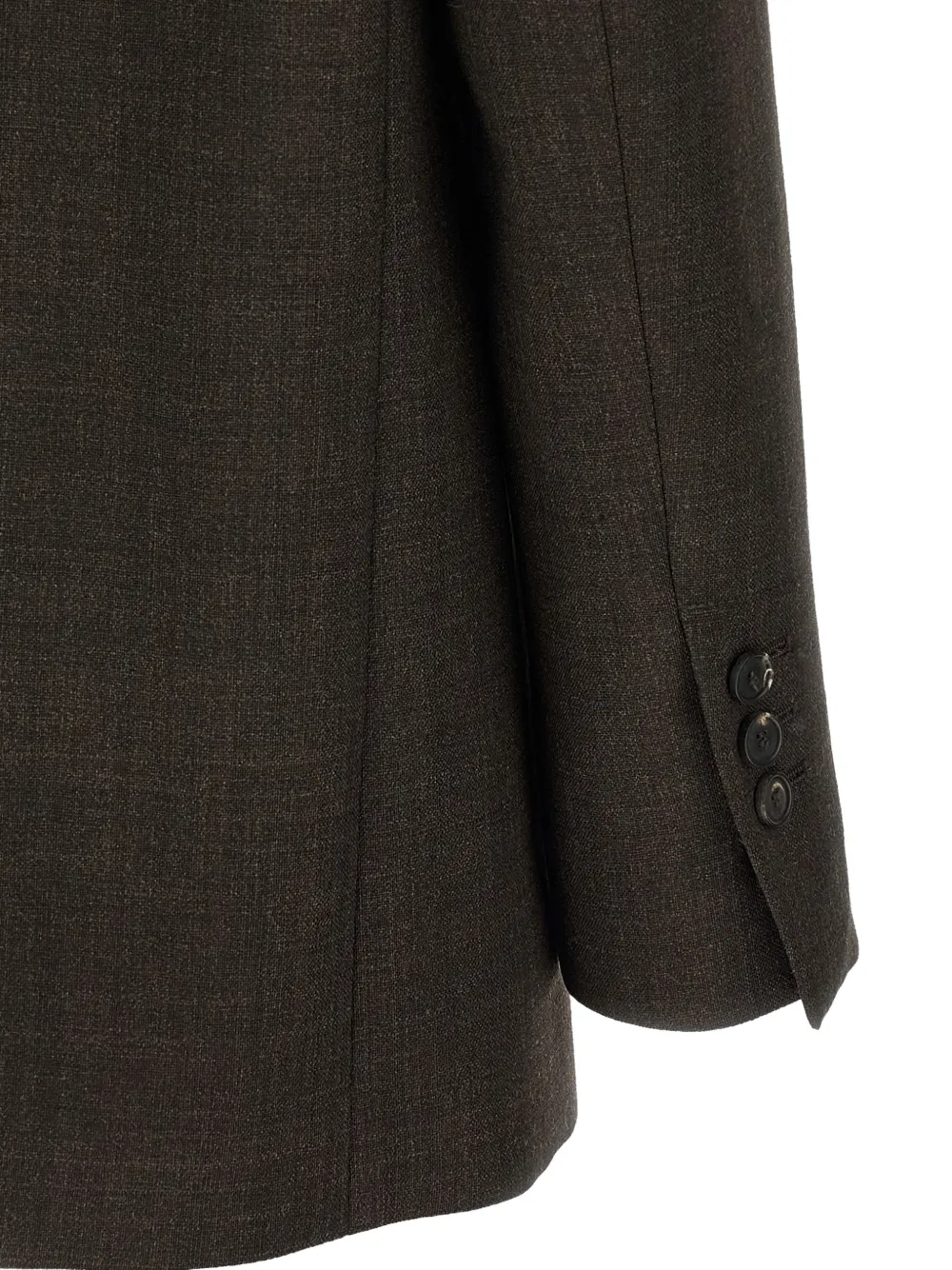 Tela Miranda blazer met enkele rij knopen Bruin
