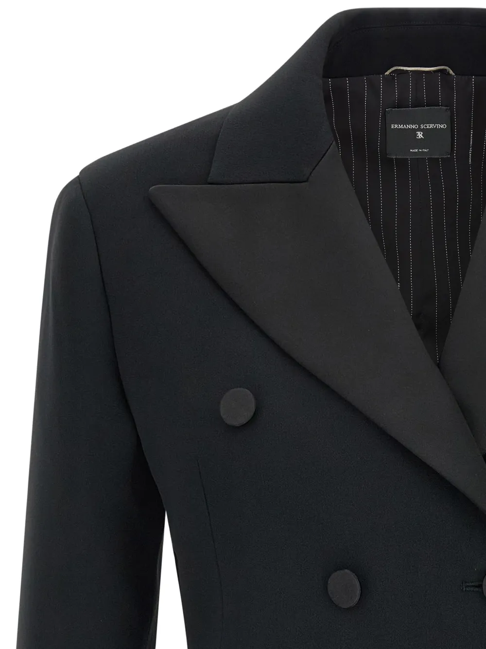 Ermanno Scervino double-breasted tuxedo blazer Zwart