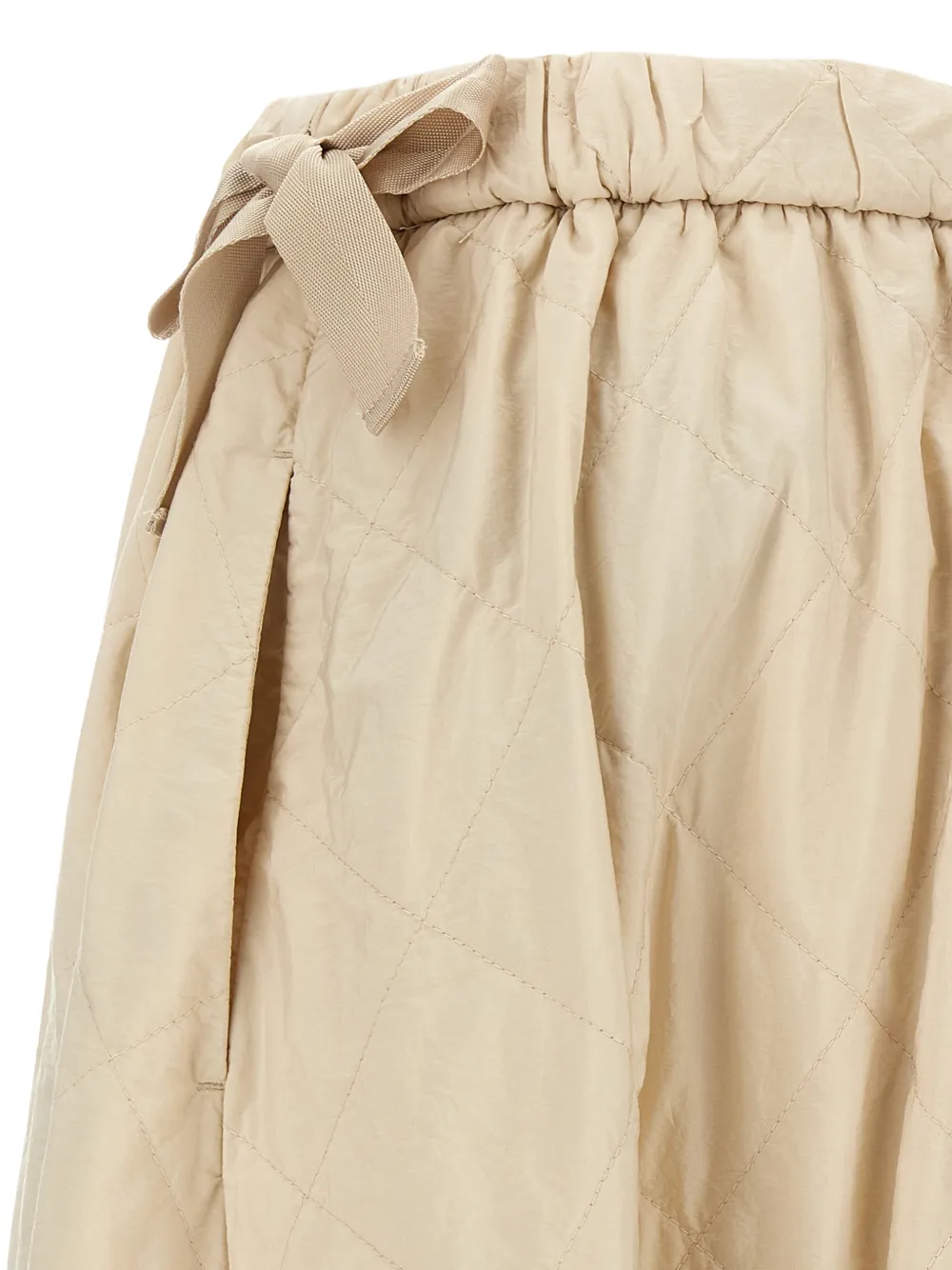 Weekend Max Mara Midi-rok met strikdetail Beige