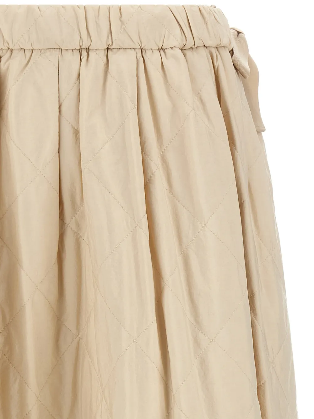 Weekend Max Mara Midi-rok met strikdetail Beige