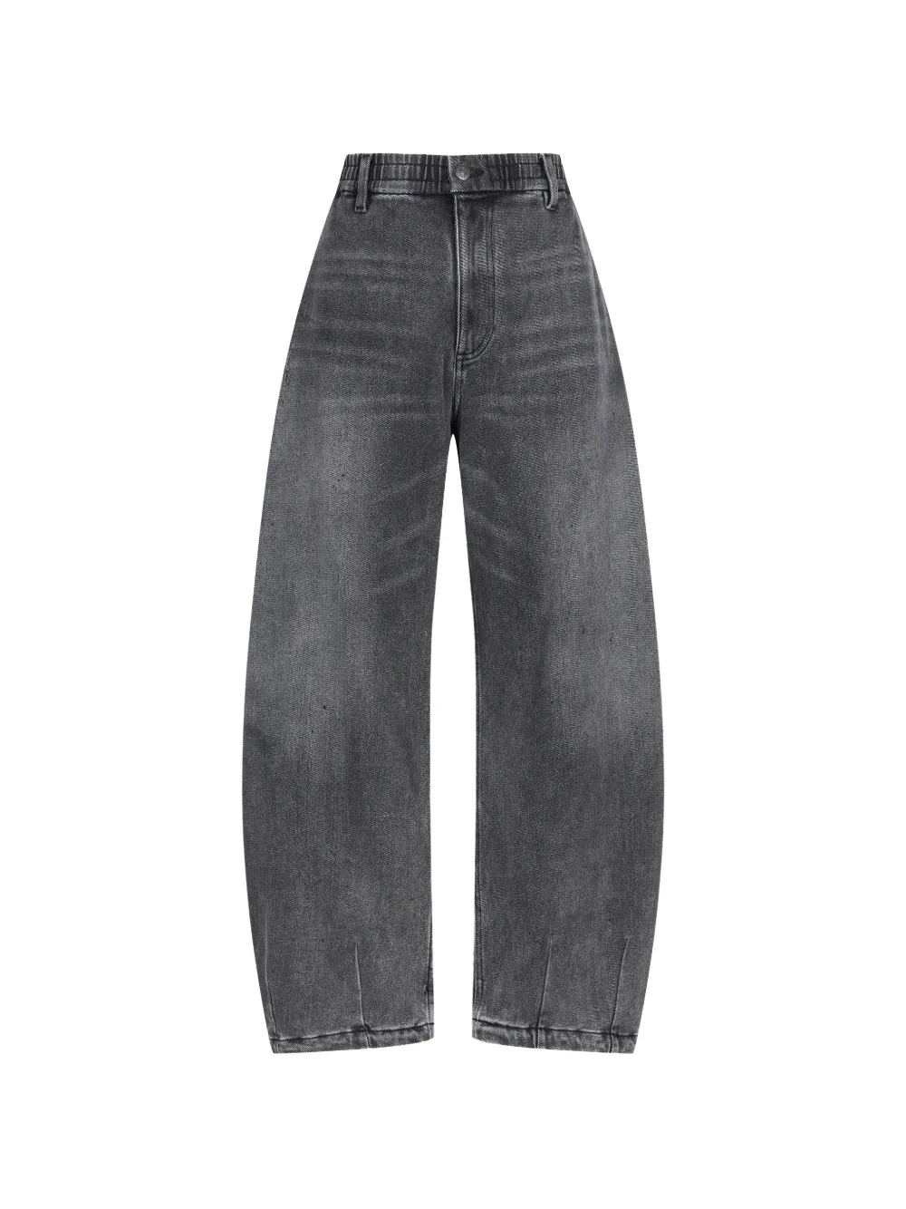 CROQUIS Jeans mit weitem, abgerundetem Bein - Grau