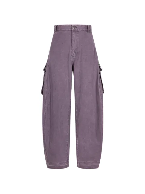 CROQUIS curved-leg cargo jeans