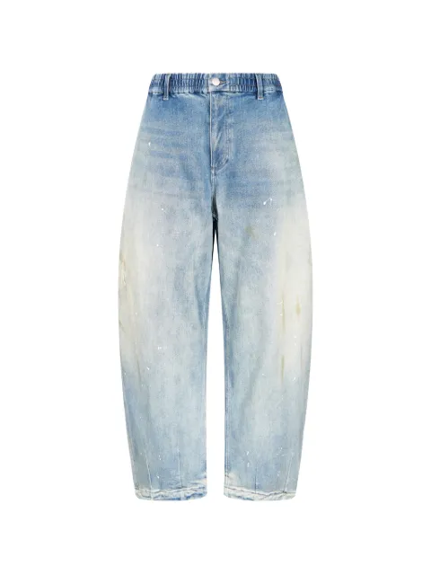 CROQUIS curved wide-leg jeans