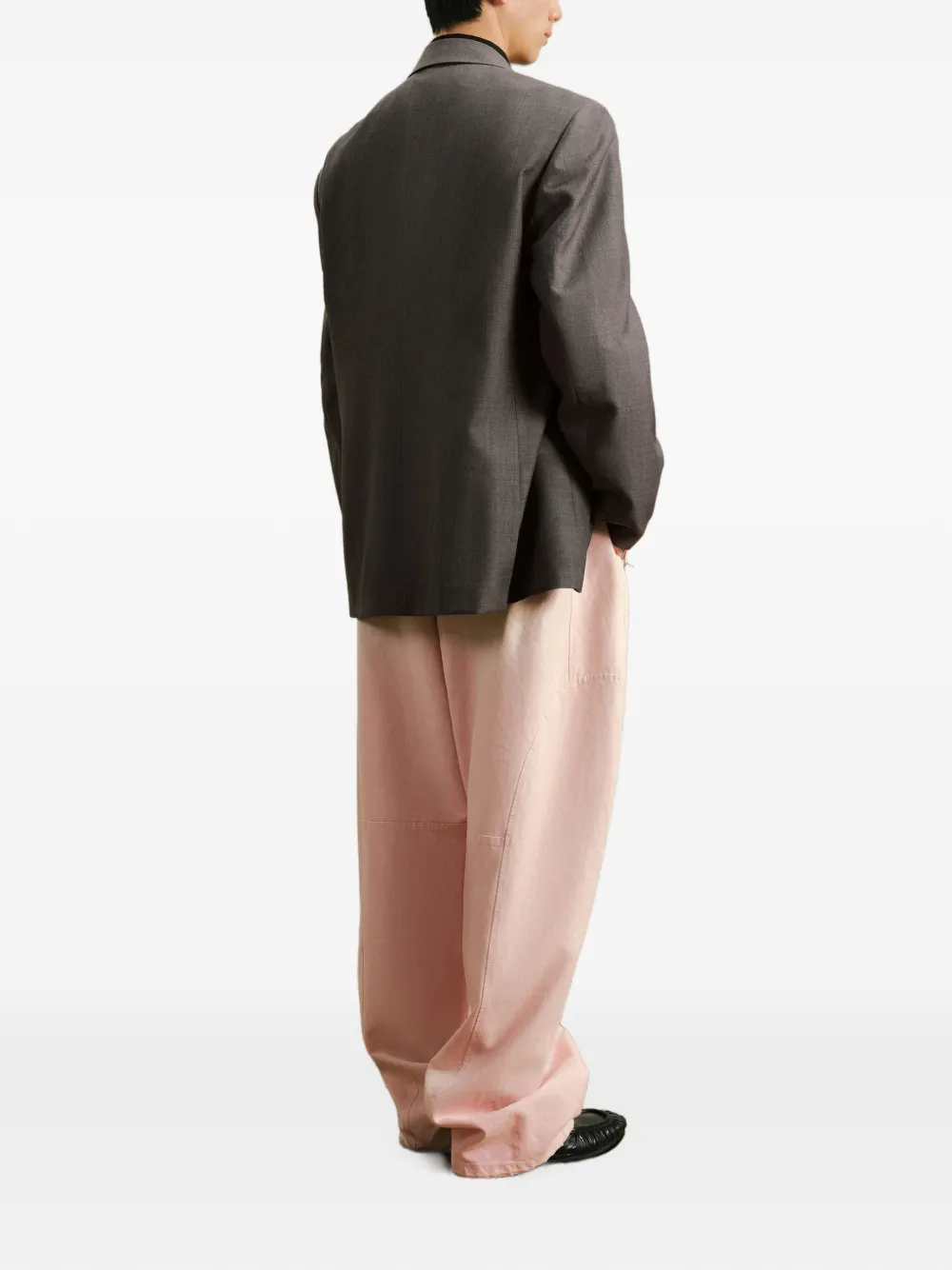 CROQUIS Canvas broek met trekkoord Roze