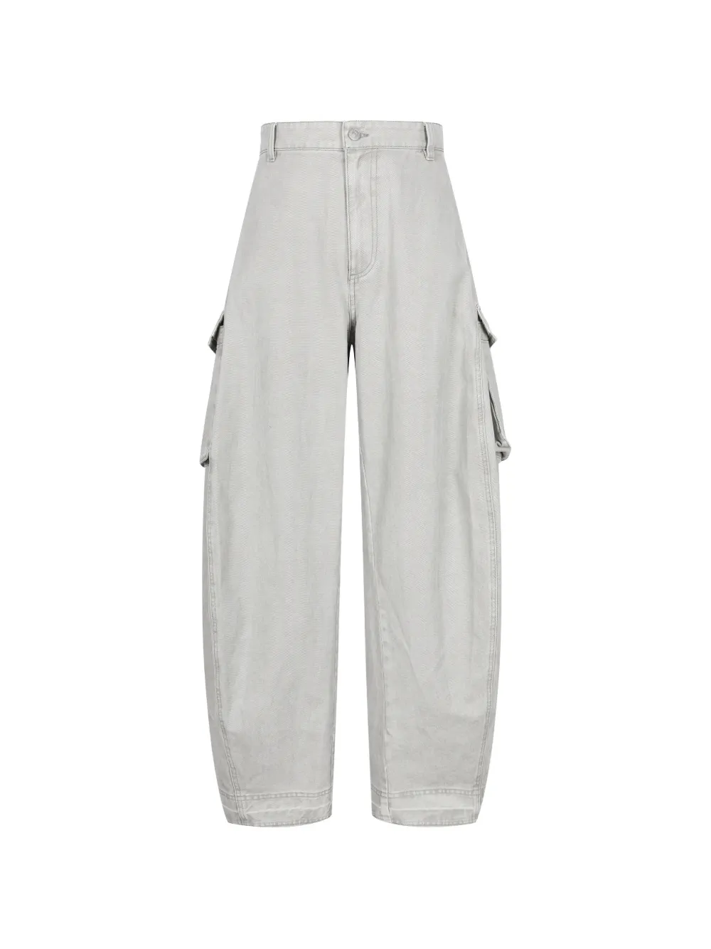 CROQUIS Cargohose mit abgerundetem Bein - Grau
