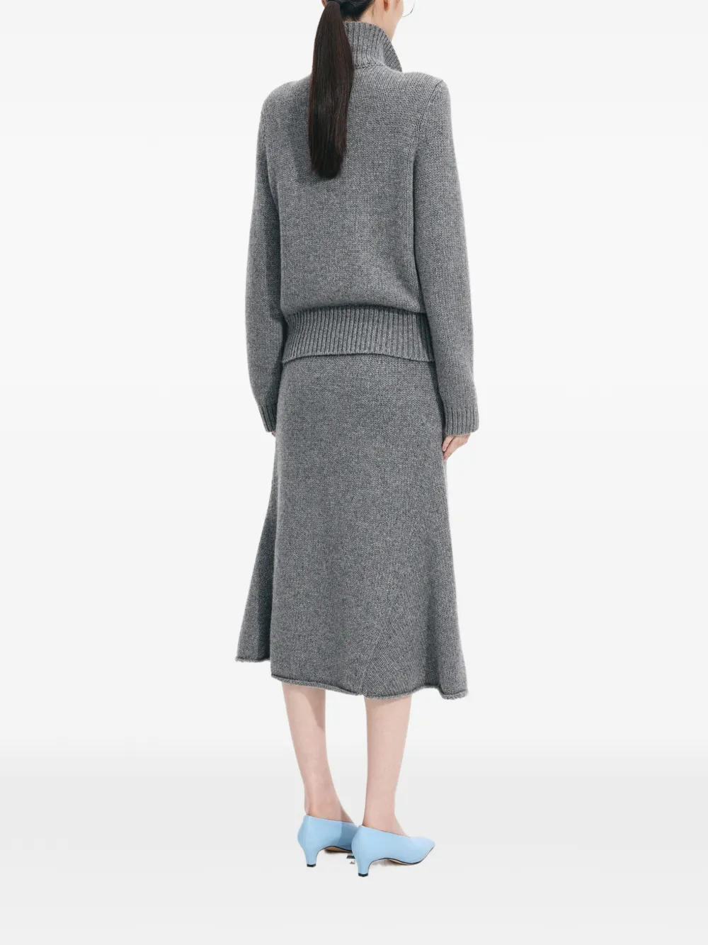 JNBY A-line knitted midi skirt Grijs