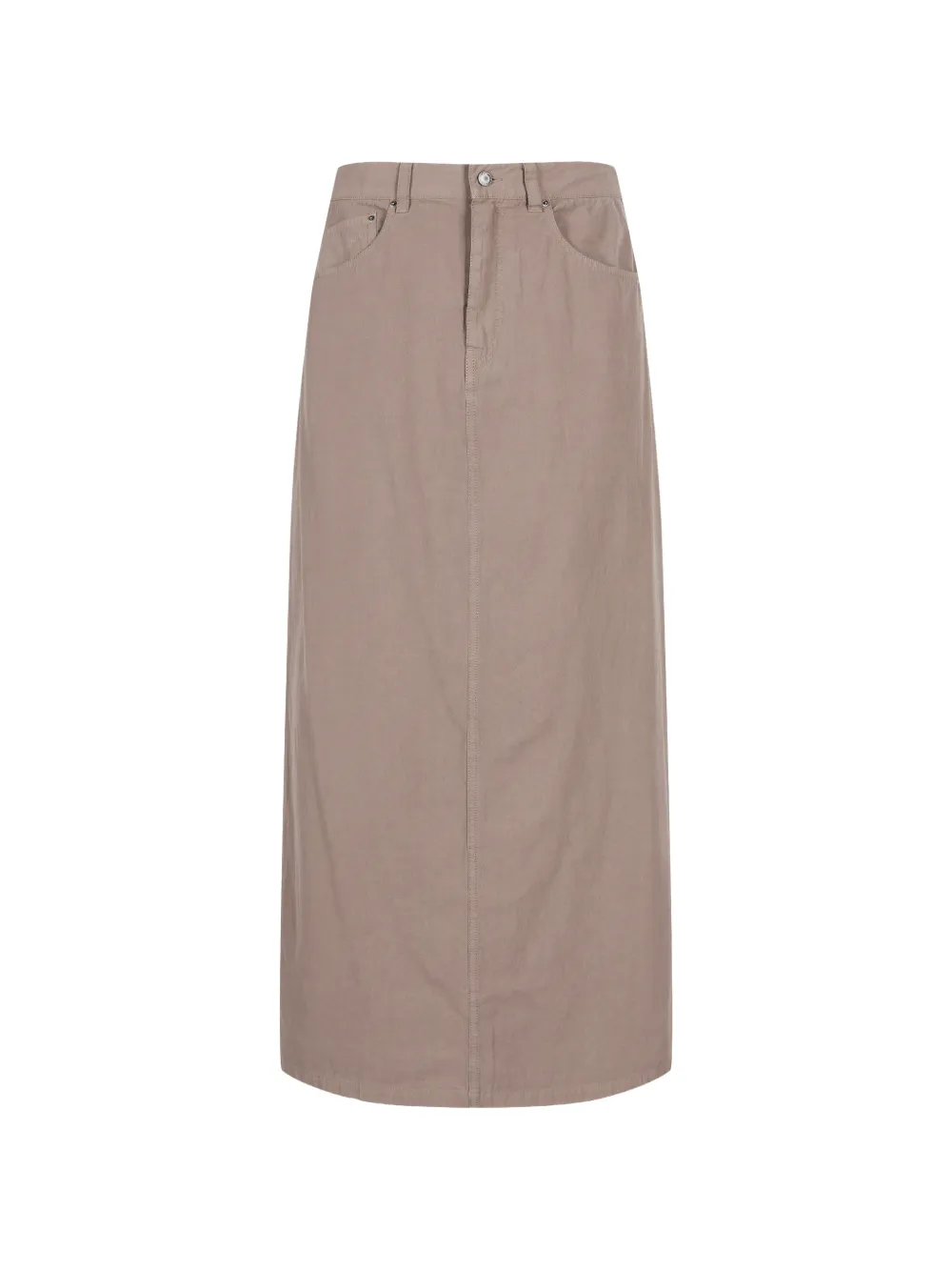JNBY rear-slit A-line maxi skirt Beige
