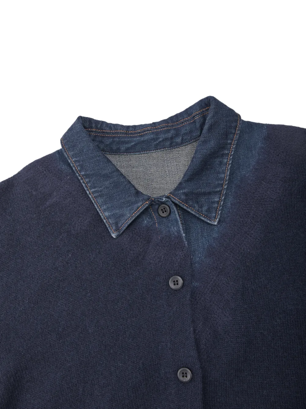JNBY denim-patchwork cardigan Blauw