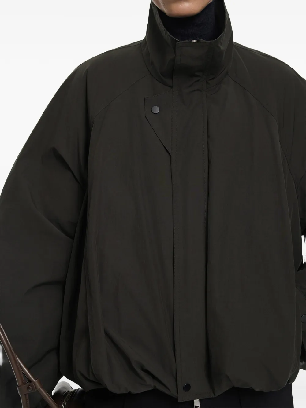 JNBY stand-collar oversized bomber jacket Groen