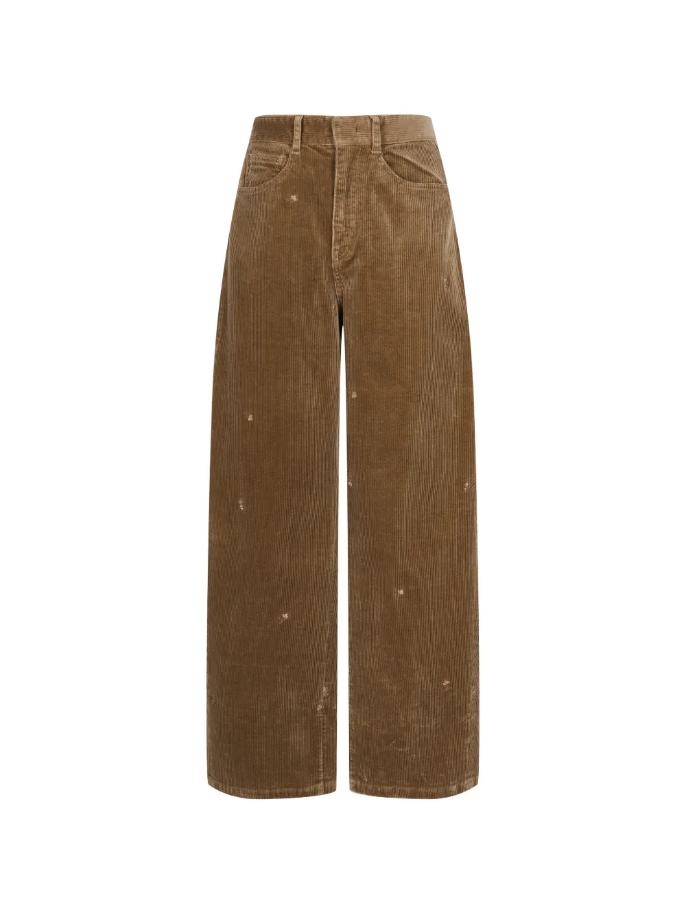 JNBY Broek met rechte pijpen en ribfluwelen textuur Bruin