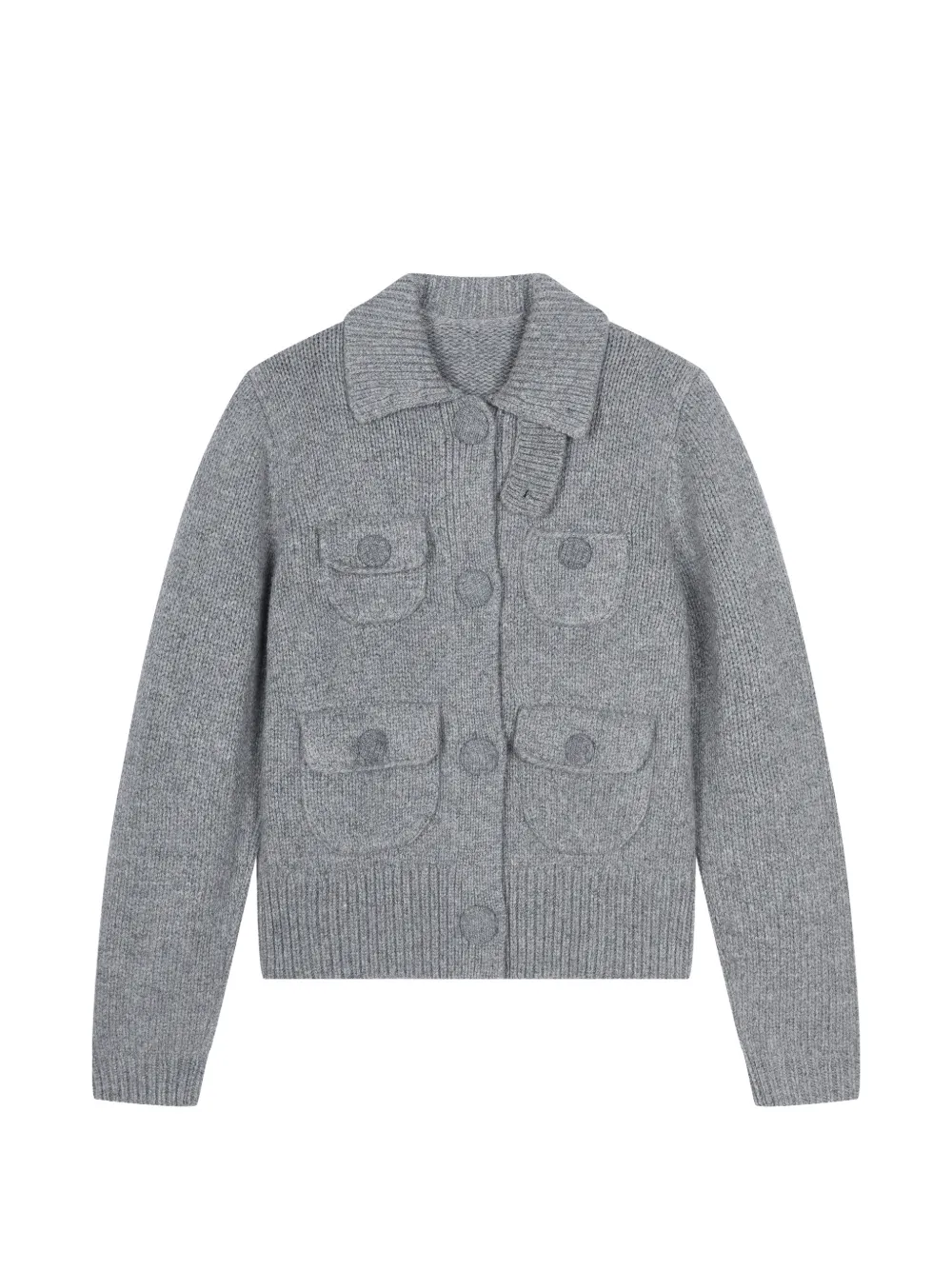 JNBY button-up multi-pocket cardigan - Grey