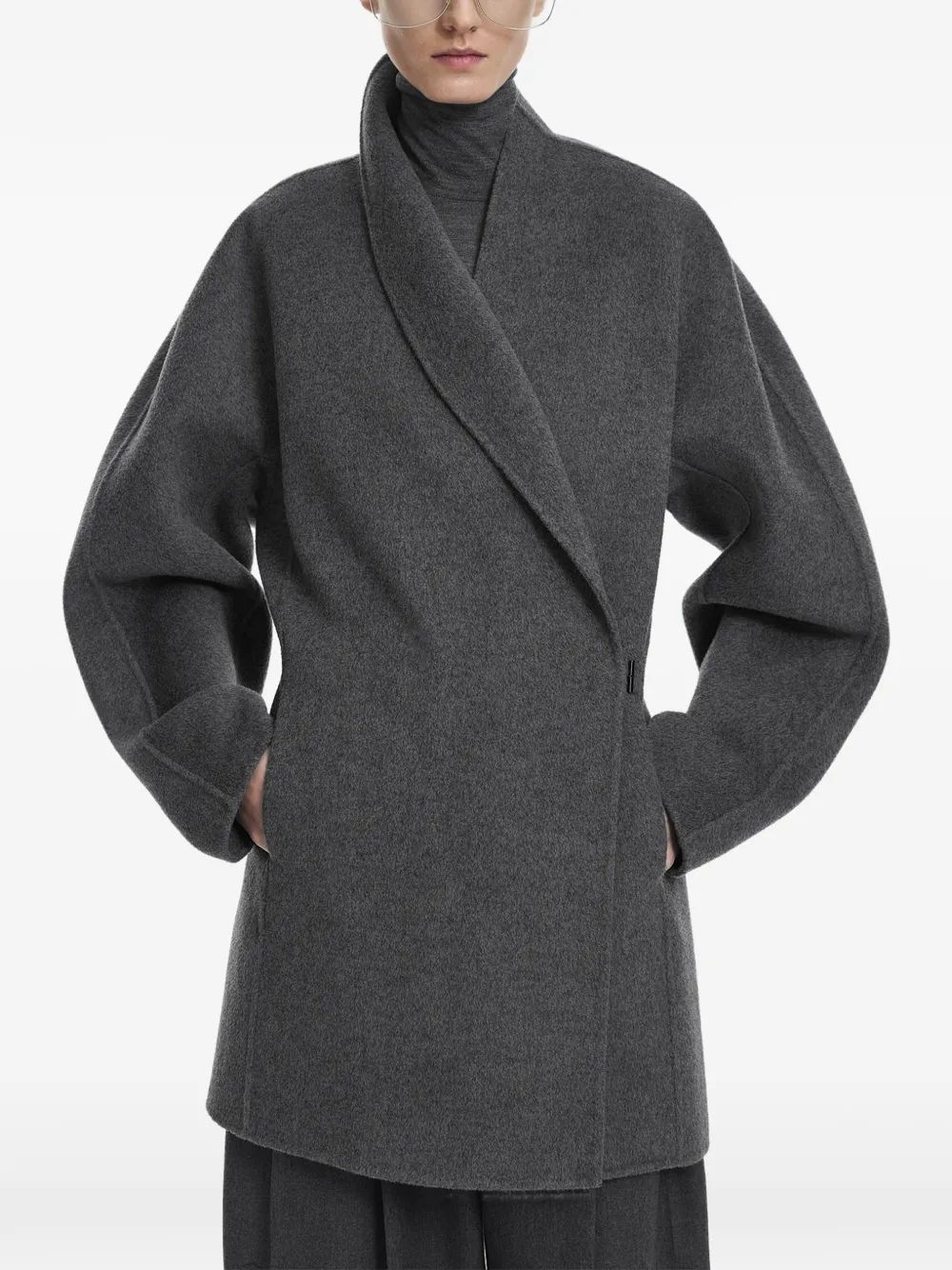JNBY double-face X-silhouette coat - Grey