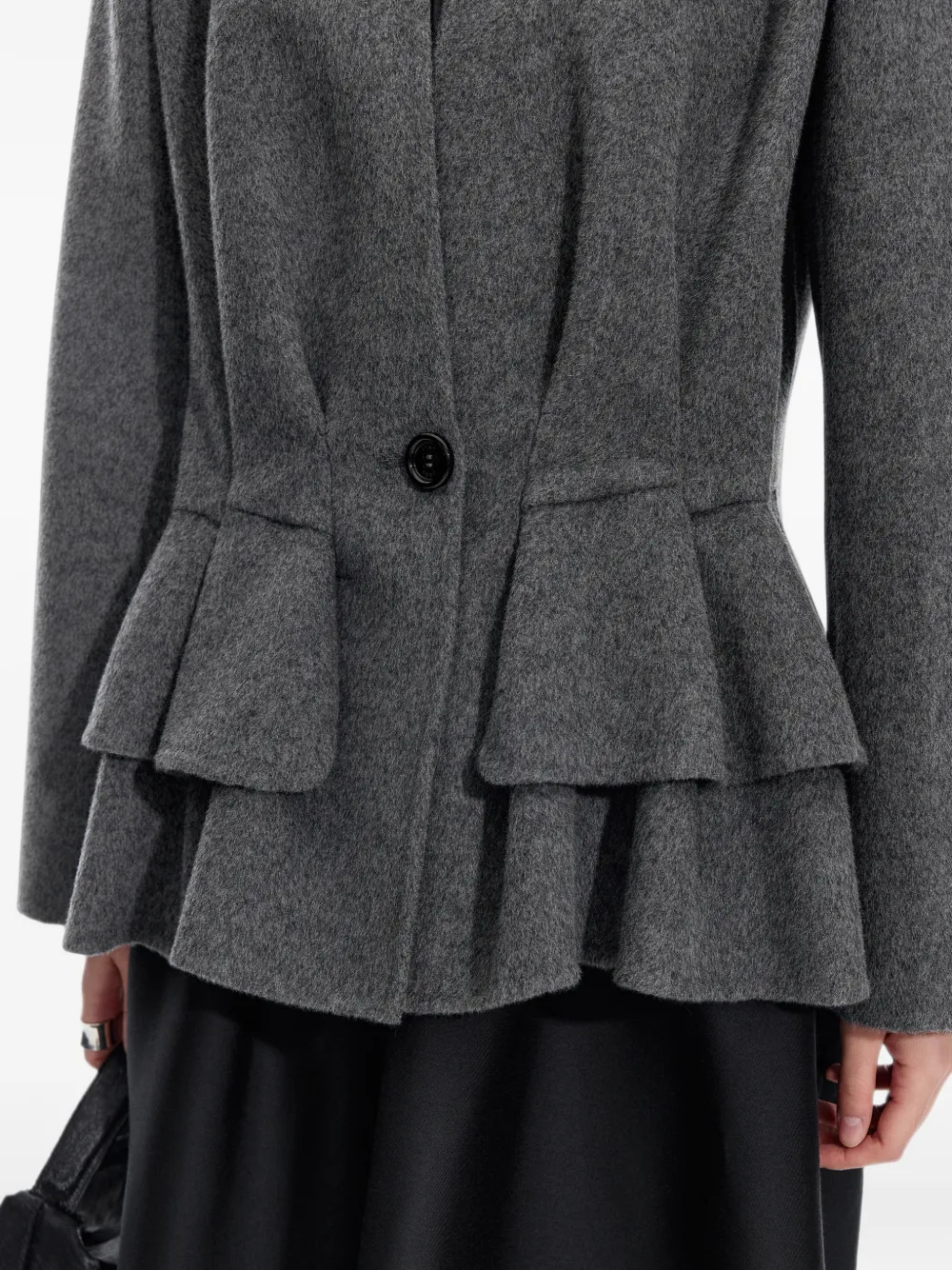 JNBY Gelaagde wollen blazer met peplum Grijs