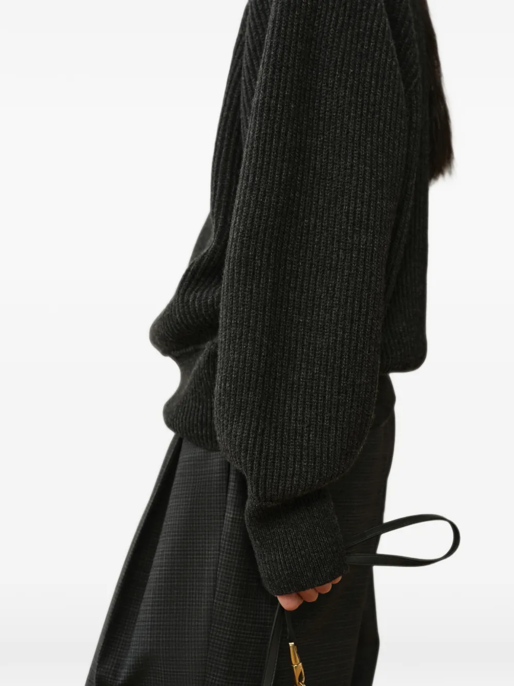 LESS Broek met wijde pijpen Grijs
