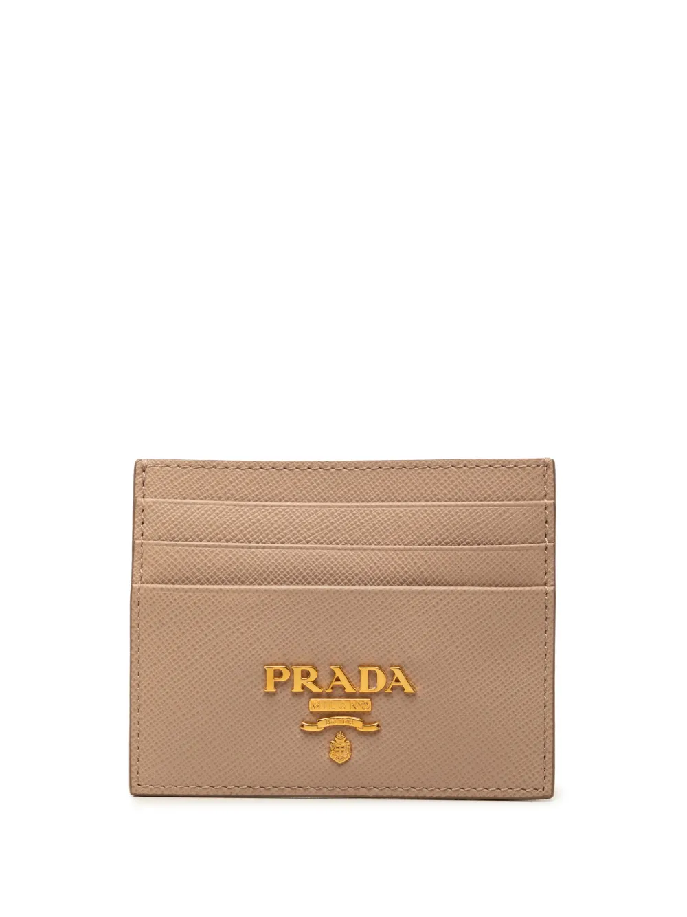 Prada Pre-Owned 2013-2026 Saffiano card holder - Marrone