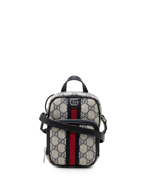Gucci Pre-Owned 2016-2026 Mini GG Supreme Web Ophidia satchel