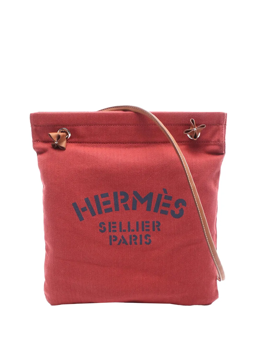 Hermès Pre-Owned sac cabas Toile Aline Grooming MM (2023) - Rouge Hermès Pre-Owned sac cabas Toile Aline Grooming MM (2023) - Rouge