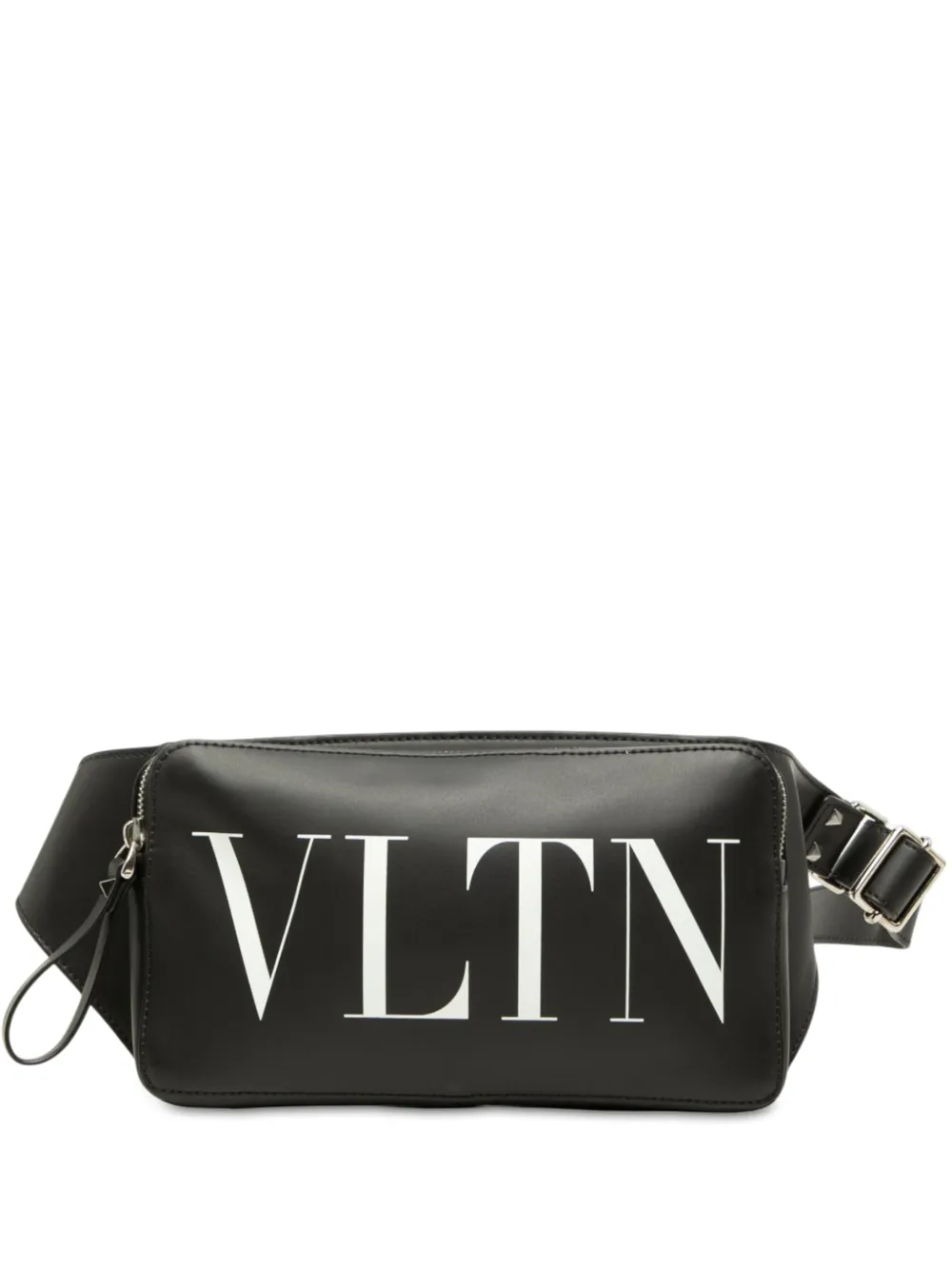 Valentino Garavani Pre-Owned 2018-2026 Leather VLTN Rockstud belt bag - Schwarz