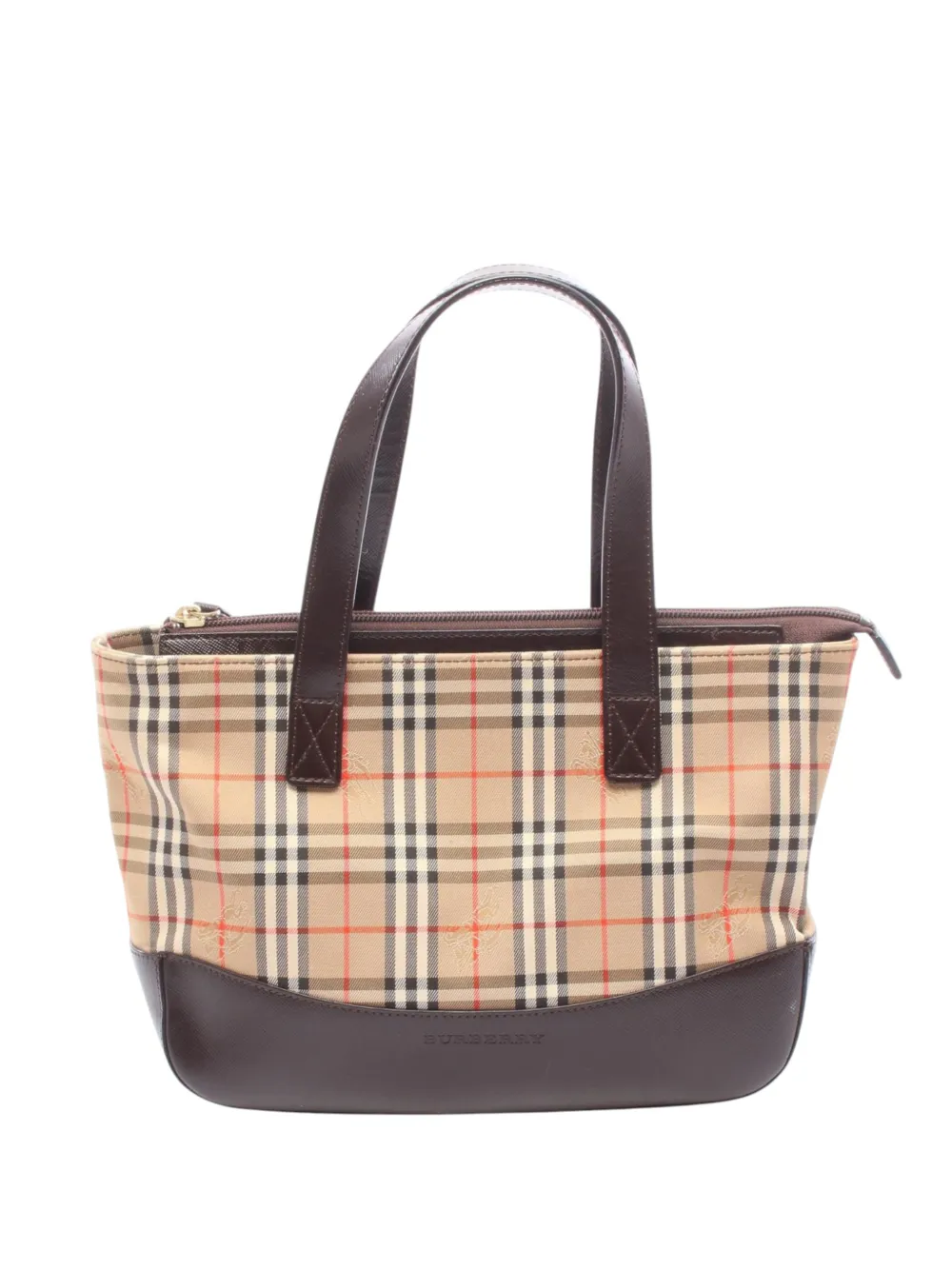 Burberry Pre-Owned sac à main à motif Haymarket Check (2000-2017) - Tons neutres Burberry Pre-Owned sac à main à motif Haymarket Check (2000-2017) - Tons neutres