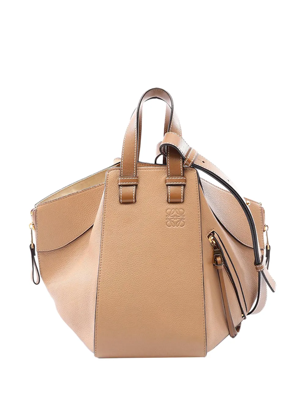 Loewe Pre-Owned petit sac à main Hammock Bag en cuir (2010-2026) - Tons neutres Loewe Pre-Owned petit sac à main Hammock Bag en cuir (2010-2026) - Tons neutres