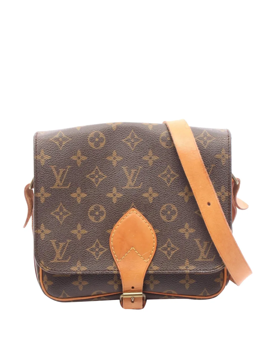 Louis Vuitton Pre-Owned 1989 Monogram Cartouchiere MM crossbody bag - Marrone