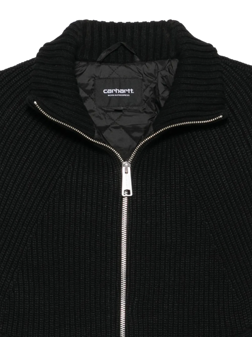 Carhartt WIP Banley ribbed-knit raglan-sleeve jacket Zwart