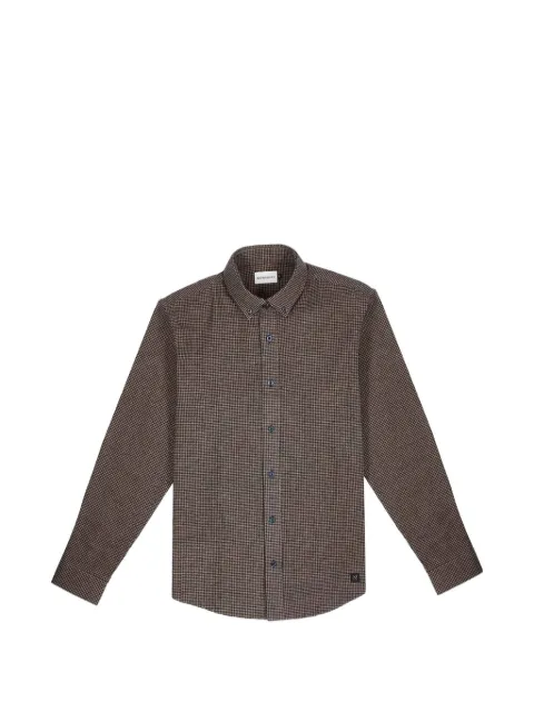 NOWADAYS houndstooth-pattern button-down shirt