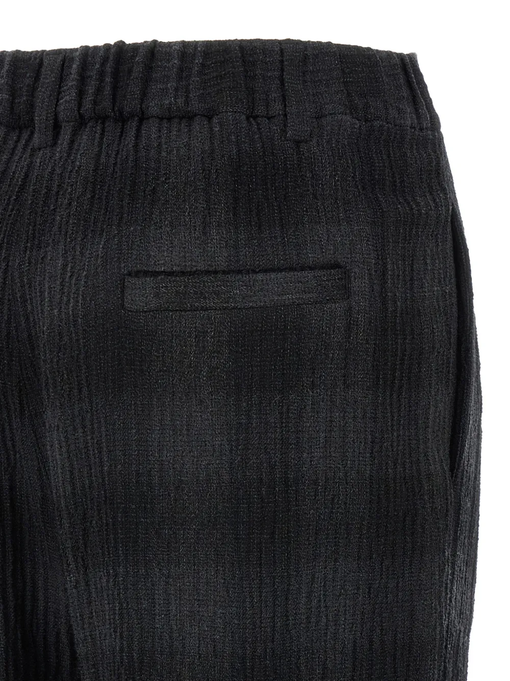Tela Victor broek met gekreukt effect Zwart