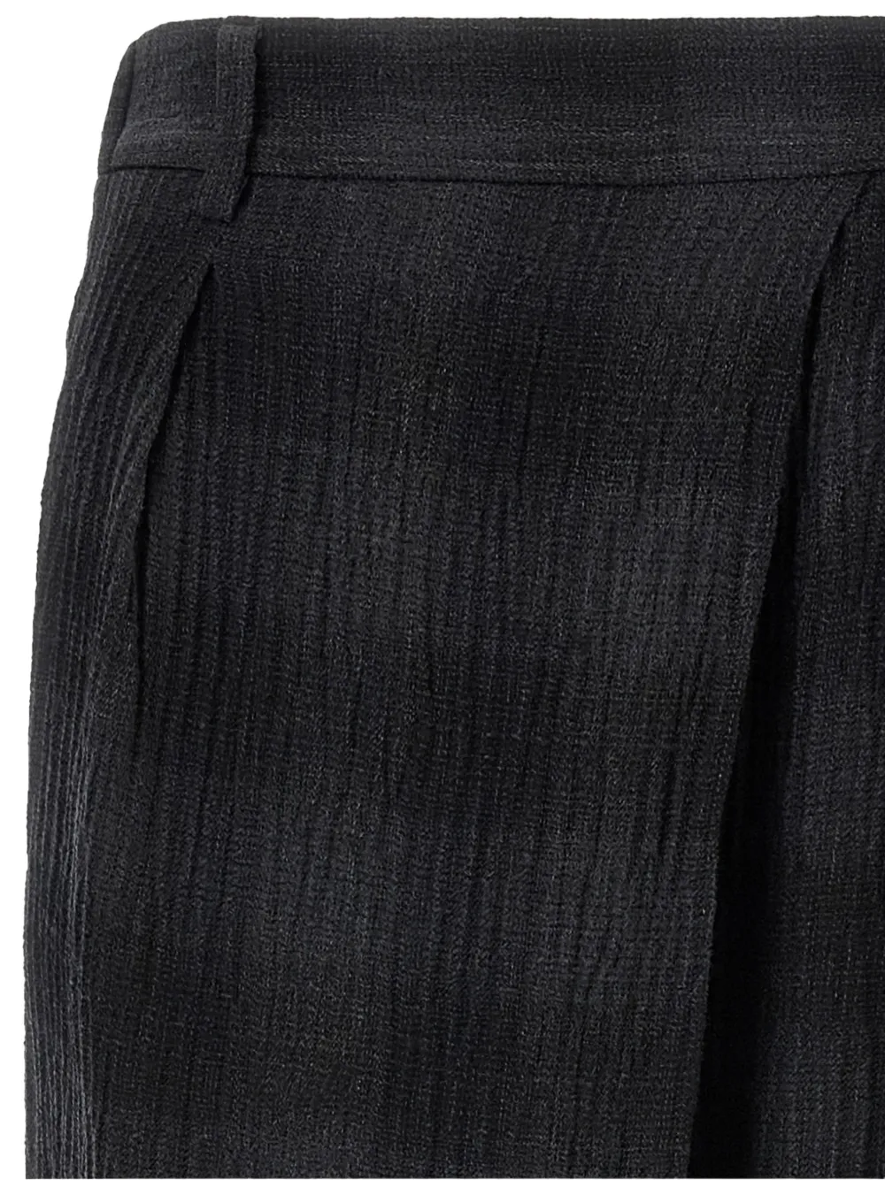 Tela Victor broek met gekreukt effect Zwart