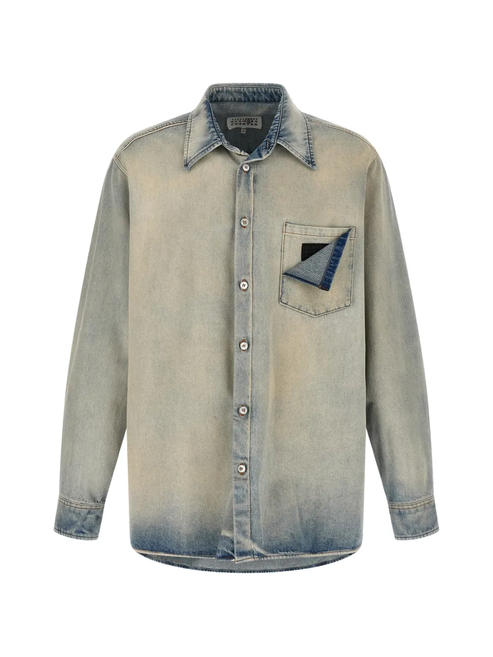 MM6 Maison Margiela Numeric Signature denim shirt